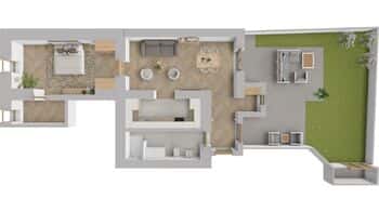 Prodej bytu 2+kk v osobním vlastnictví 53 m², Praha 5 - Smíchov