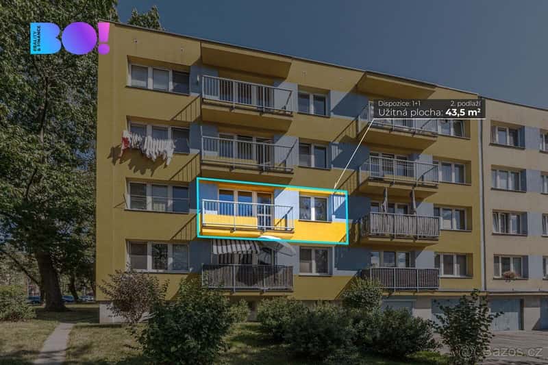 Prodej bytu 1+1, 43,5 m², ul. Borovského, Karviná