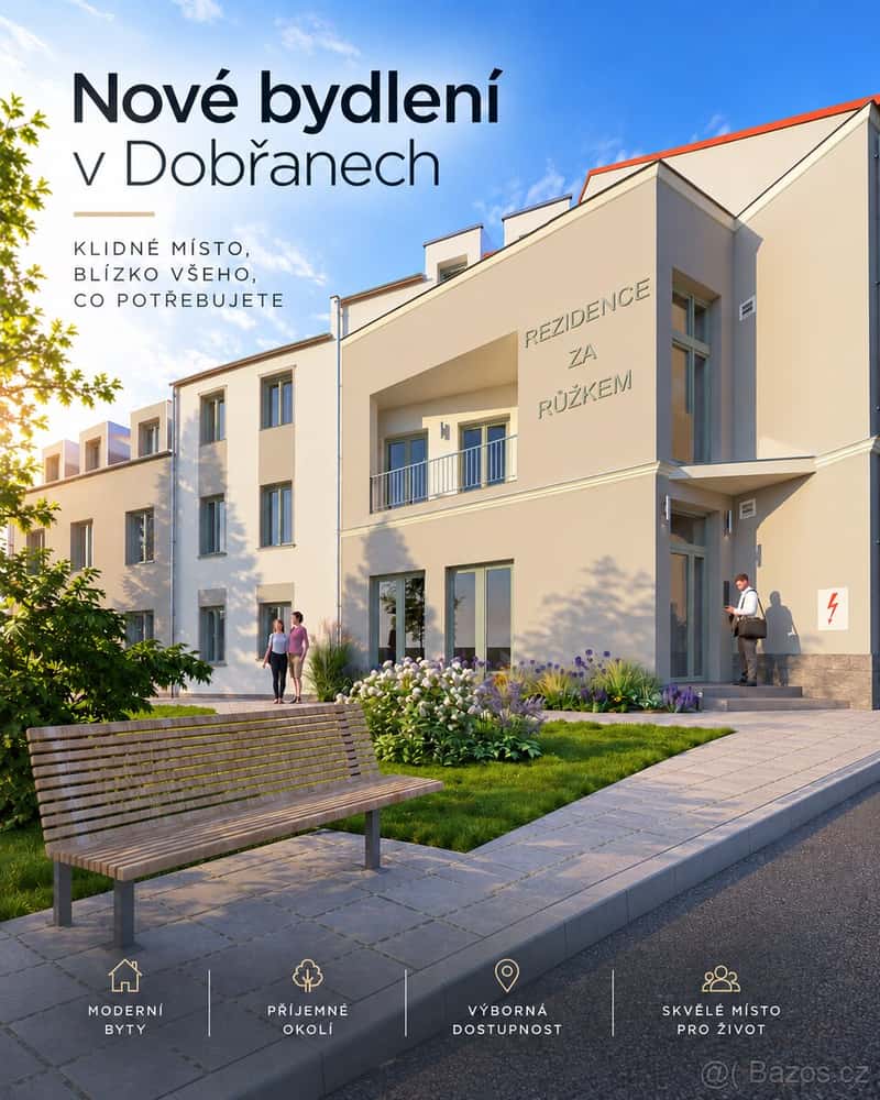 REZIDENCE ZA RŮŽKEM: komfortní 1+KK na prodej, Dobřany
