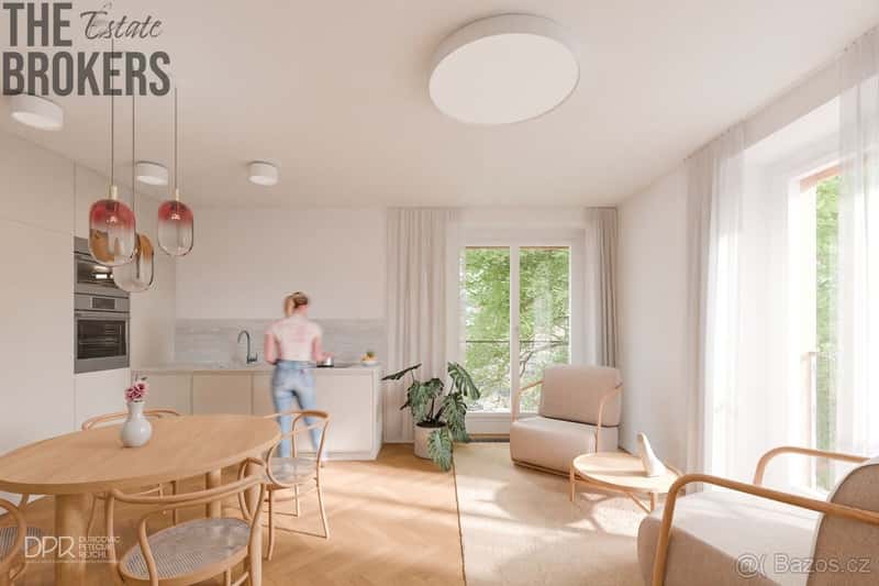 Prodej luxusního bytu 3+kk, 111,3 m², zahrada 46,3 m², Praha